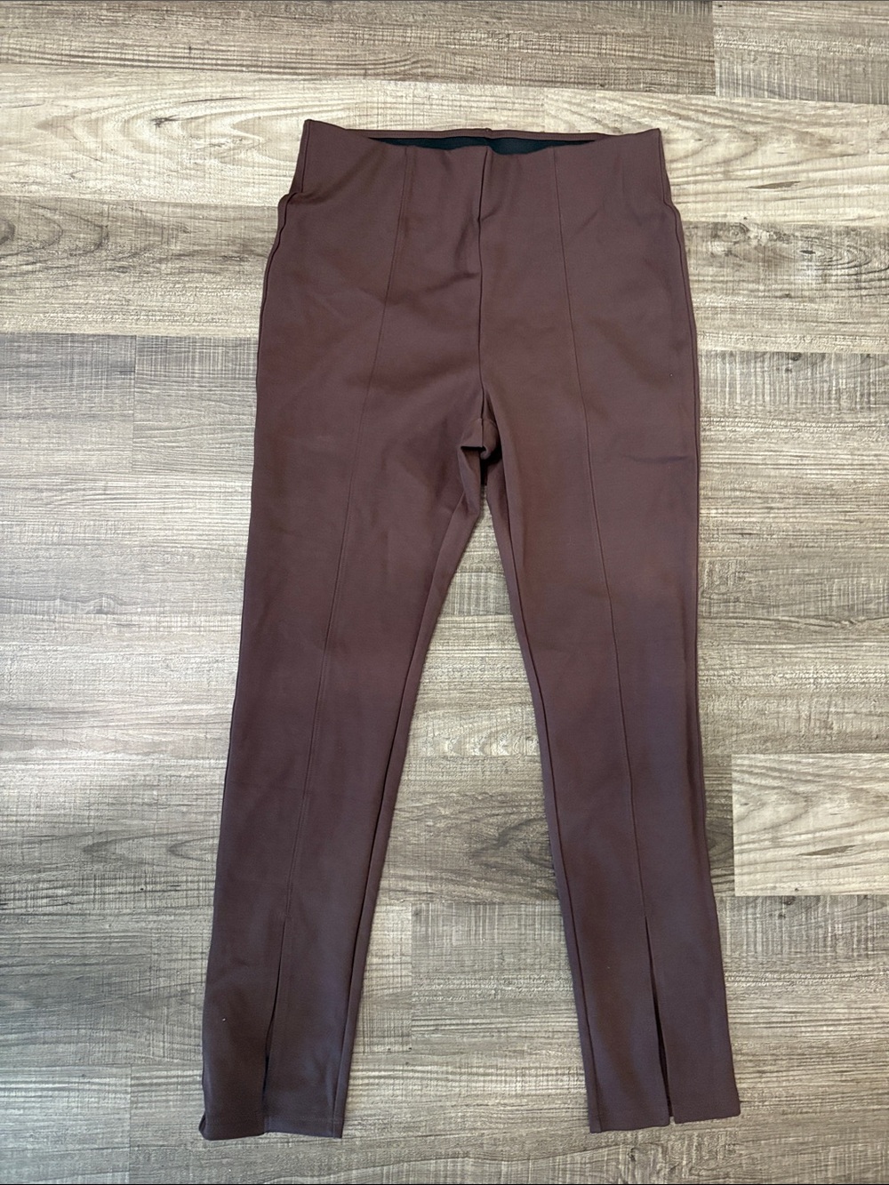 Brown Stretch Ponte Pants